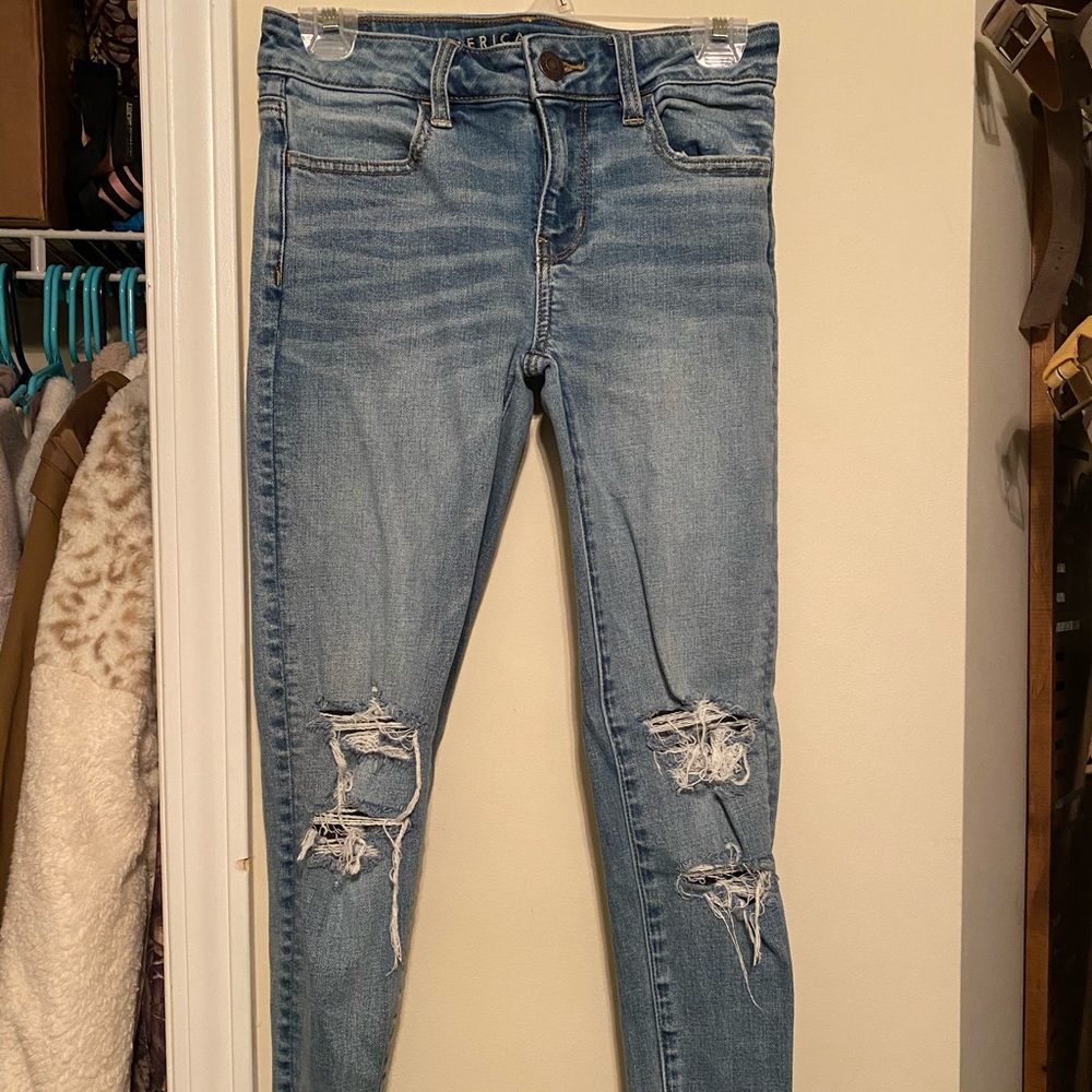 American Eagle Distressed Holy Jeans